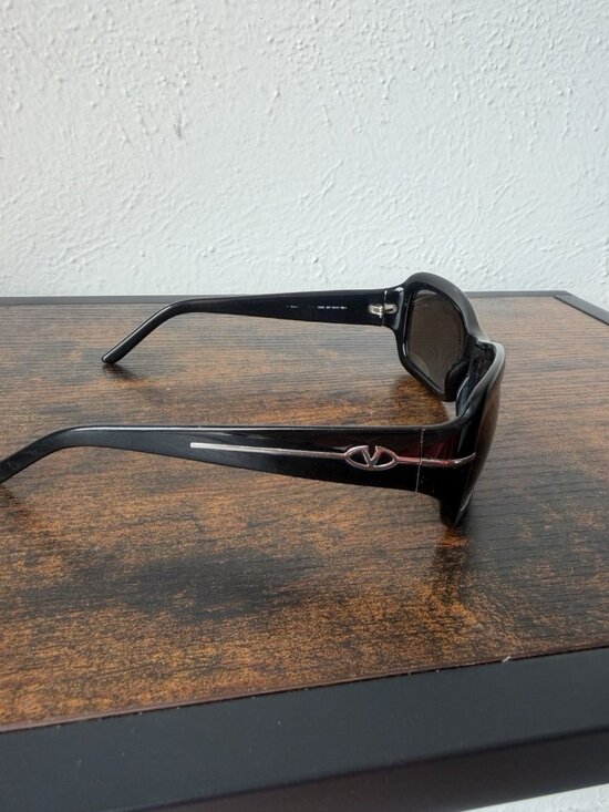 Valentino Black Rounded Rectangular Women\'s Sunglasses 5385/S main image 7